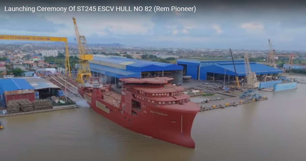 Launching Ceremony Of ST245 ESCV HULL NO 82 (Rem Pioneer)